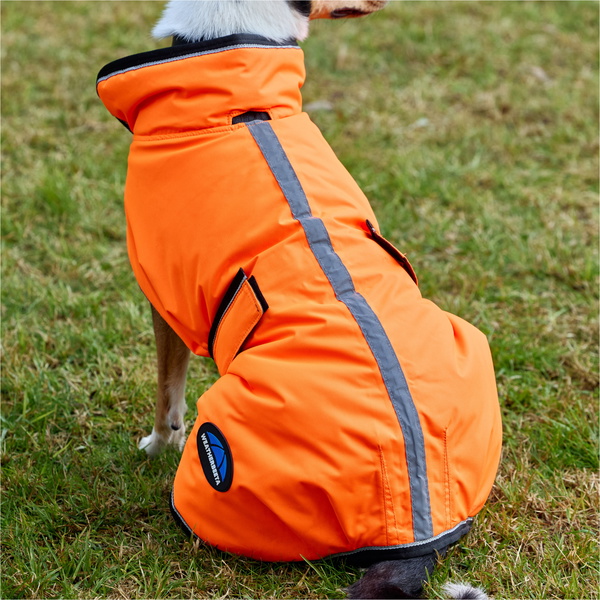 2025 Weatherbeeta Comfitec Reflective 300D Deluxe Showerproof Dog Coat 1029050 - Orange